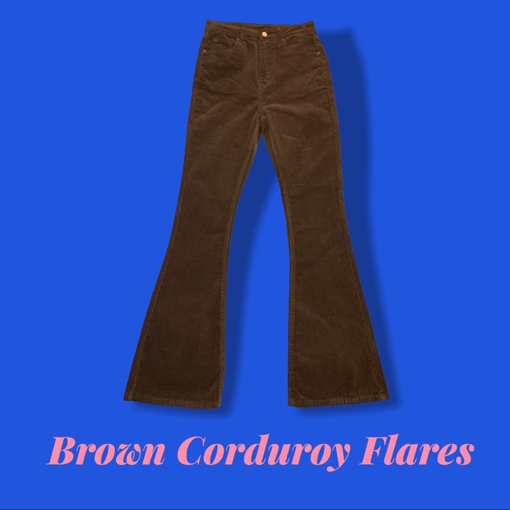 Brown Corduroy Flares